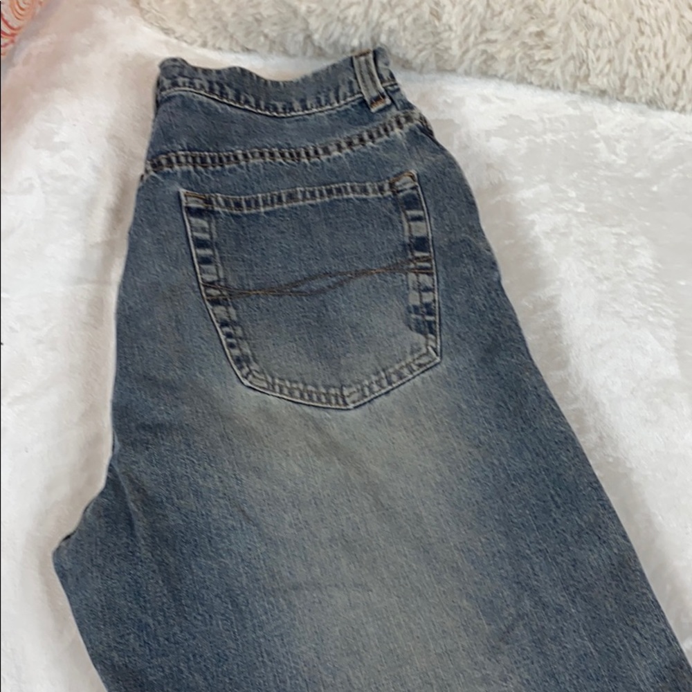 Distressed jeans